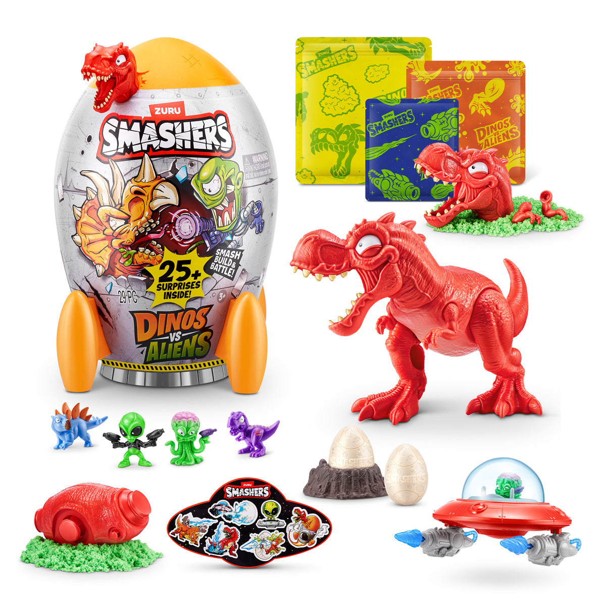 Smashers Dinos Vs Aliens Rocket Ship Series