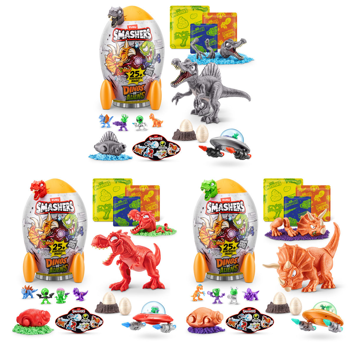 Smashers Dinos Vs Aliens Rocket Ship Series