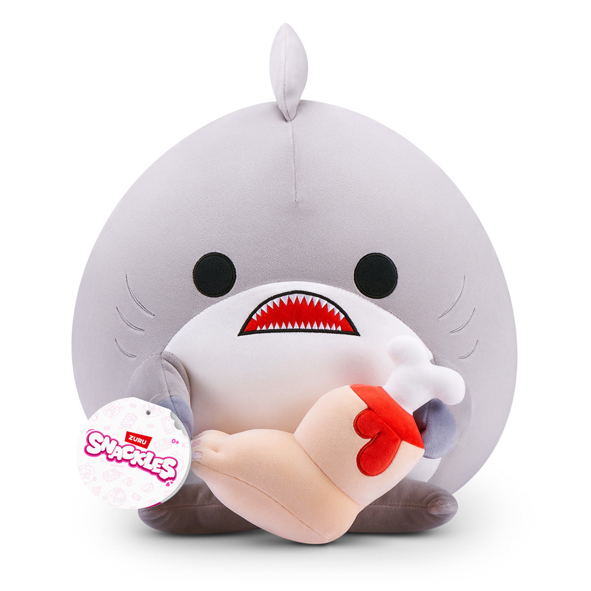 Snackles Finn The Shark 36Cm Soft Toy