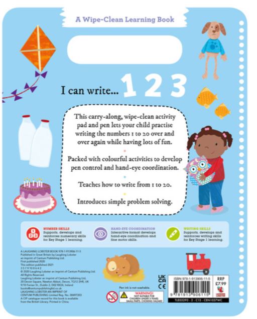 Early Learning Centre I Can Write 123 Wipe-Clean Learning Book