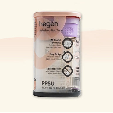 Hegen PCTO 240ml/8oz All-Rounder Cup PPSU Purple
