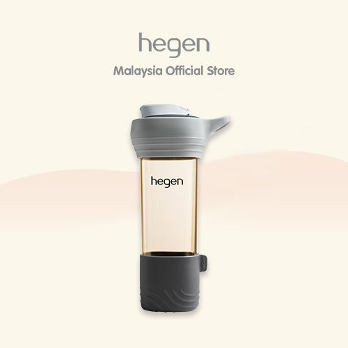 Hegen PCTO™ 450ml/15oz Lifestyle Bottle PPSU Slate Grey with Loop and Boot