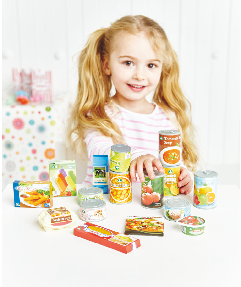 Early Learning Centre Playfood Cans + Groceries