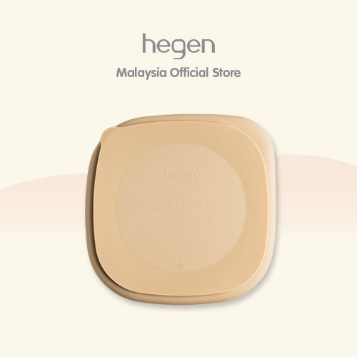 Hegen Divided Suction Plate Silicone Taupe