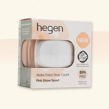 Hegen PCTO Straw Spout Pink