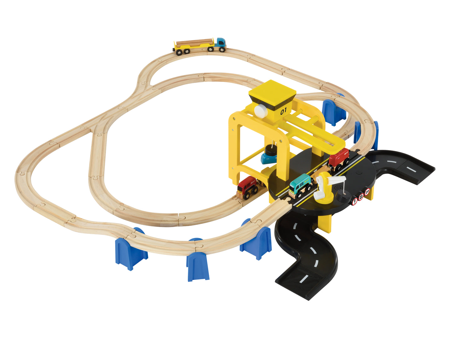 Wooden Freight Cargo Set