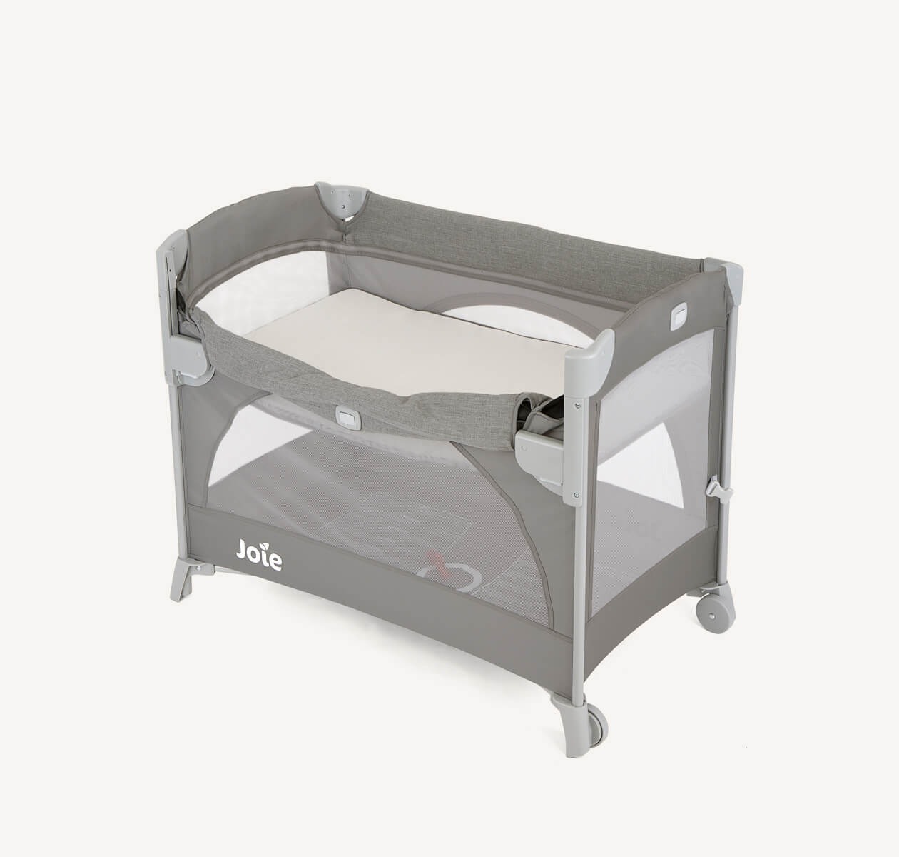 Joie Kubbie Sleep Travel Cot Foggy Grey