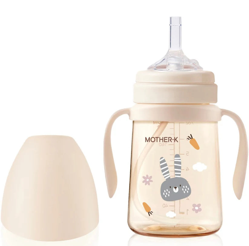 Mother-K Ppsu Straw Cup Bunny 200Ml Cream