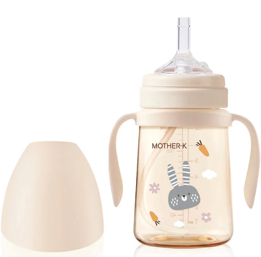 Mother-K Ppsu Straw Cup Bunny 200Ml Cream