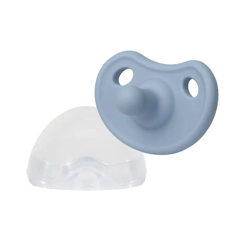 Mother-K Silicone Pacifier With Case Blue