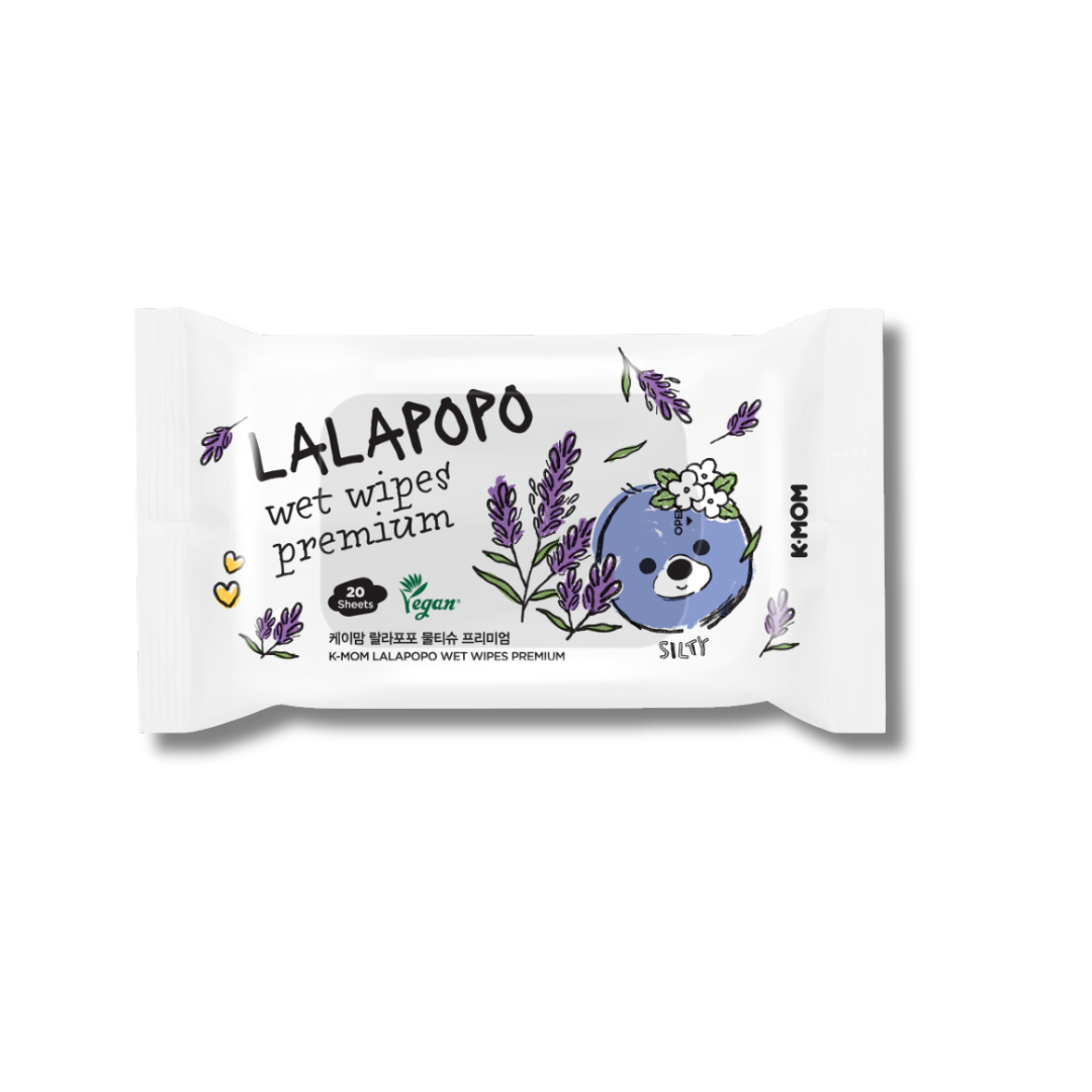 K-Mom Lalapopo Wet Wipes Premium 20Sheets