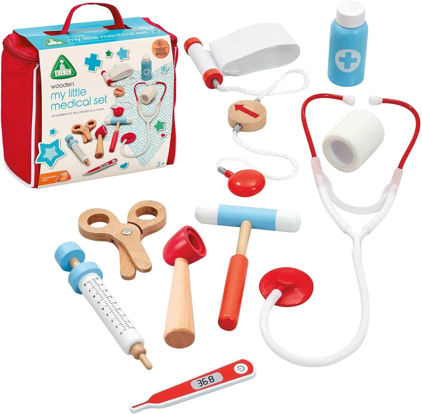 Wooden Medical Case Set