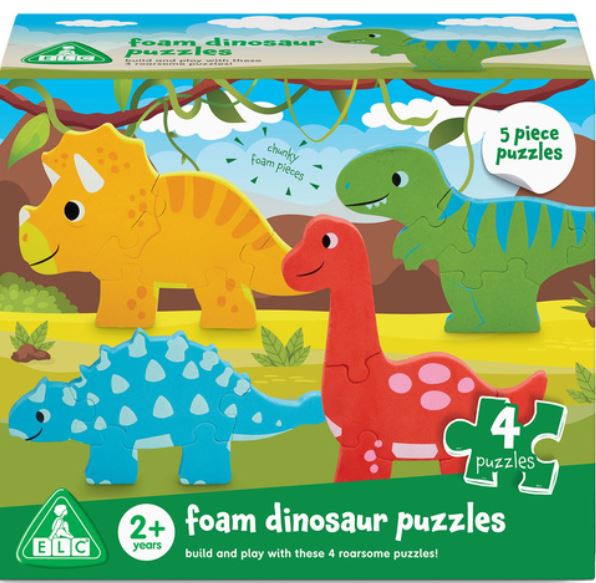 Early Learning Centre Foam Dinosaur 4 In 1 Jigsaw Puzzles