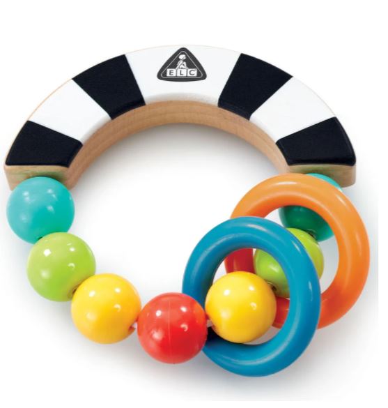 Early Learning Centre Wooden Bead Rattle V2