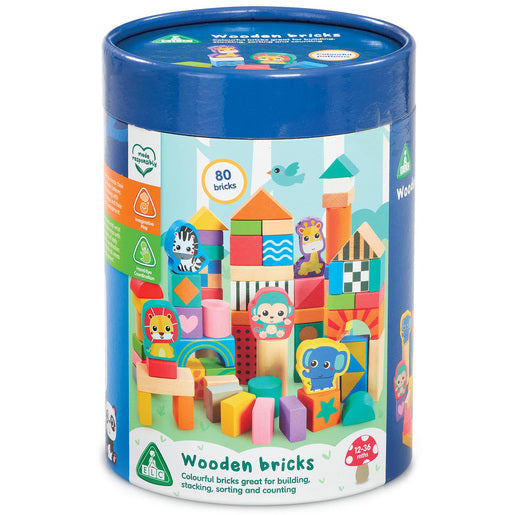 Wooden Tub Of Blocks