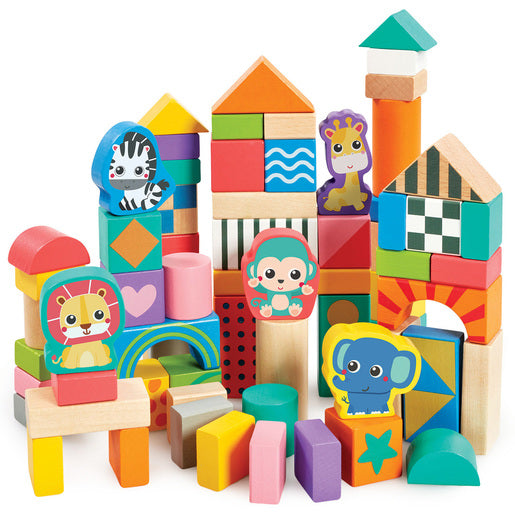 Wooden Tub Of Blocks