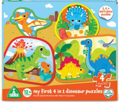 My First 4 In 1 Shaped Puzzles