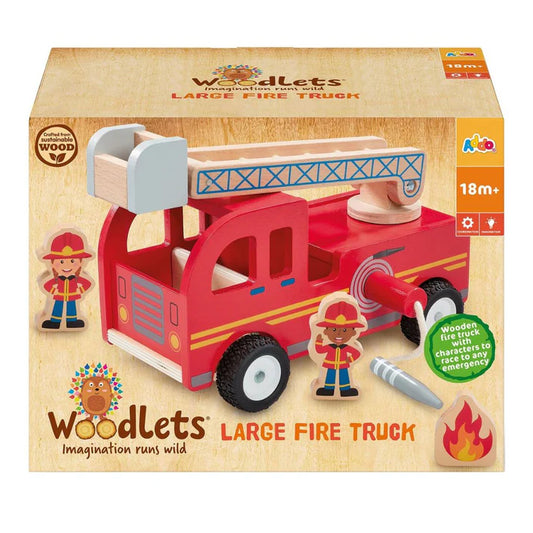 Woodlets Wooden Fire Truck