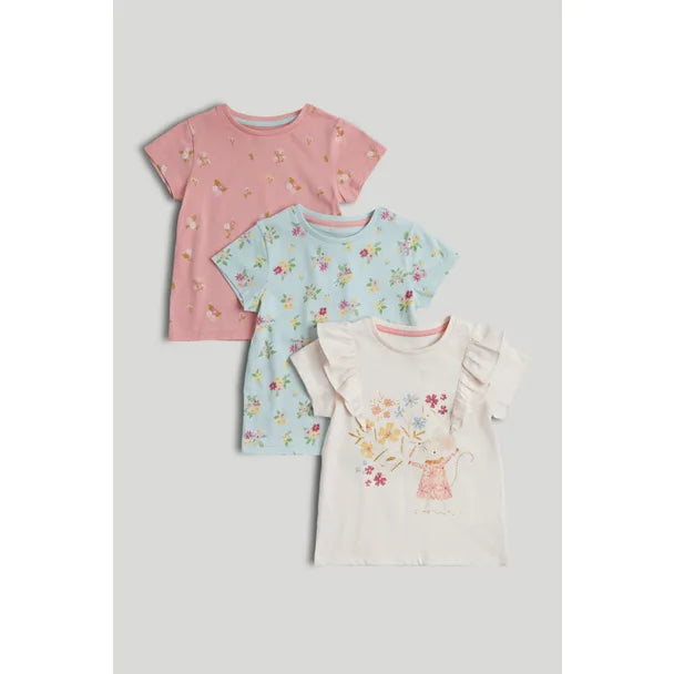 3 Pack Flower T-Shirts