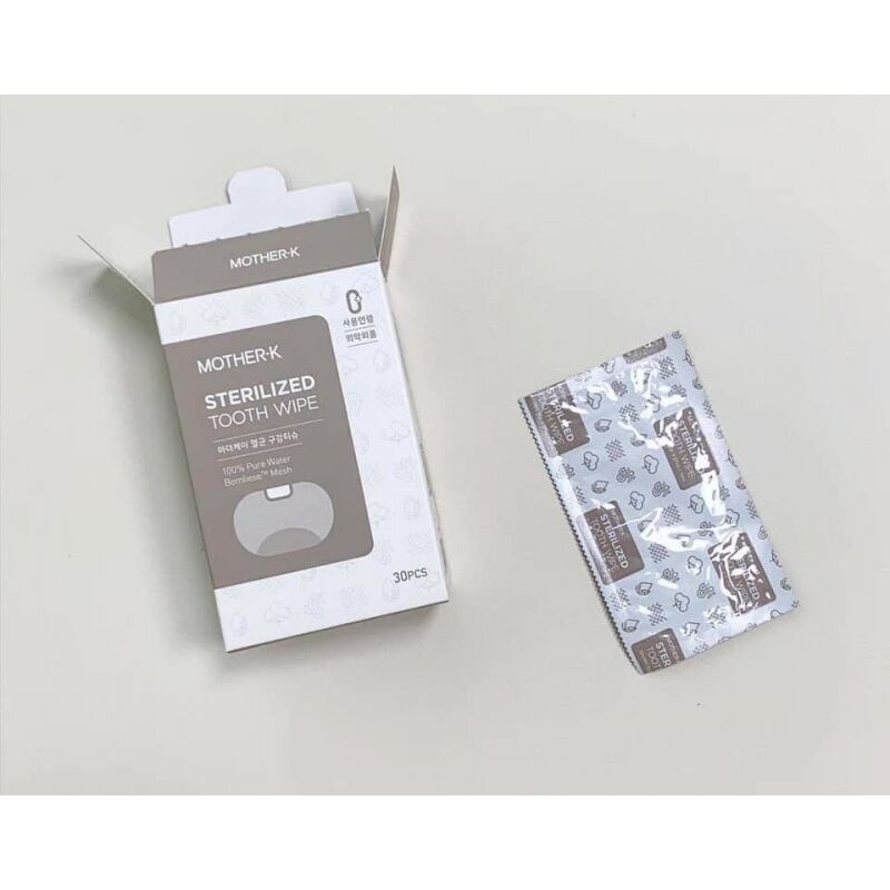 Mother-K Sterilized Tooth Wipe 30Pcs