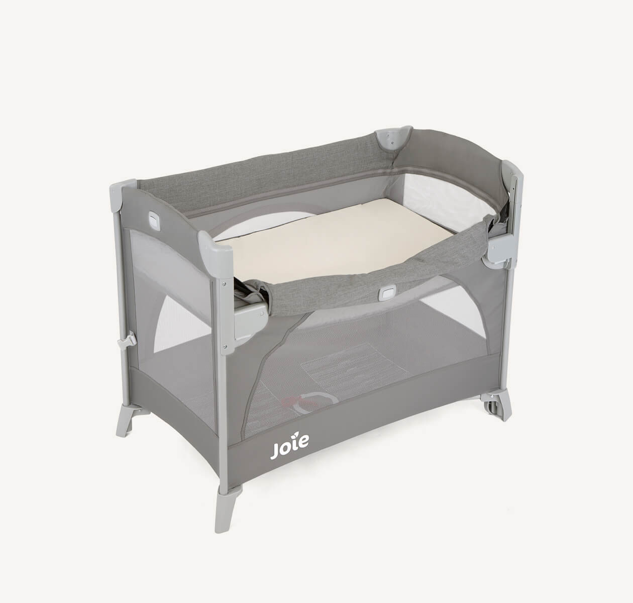 Joie Kubbie Sleep Travel Cot Foggy Grey