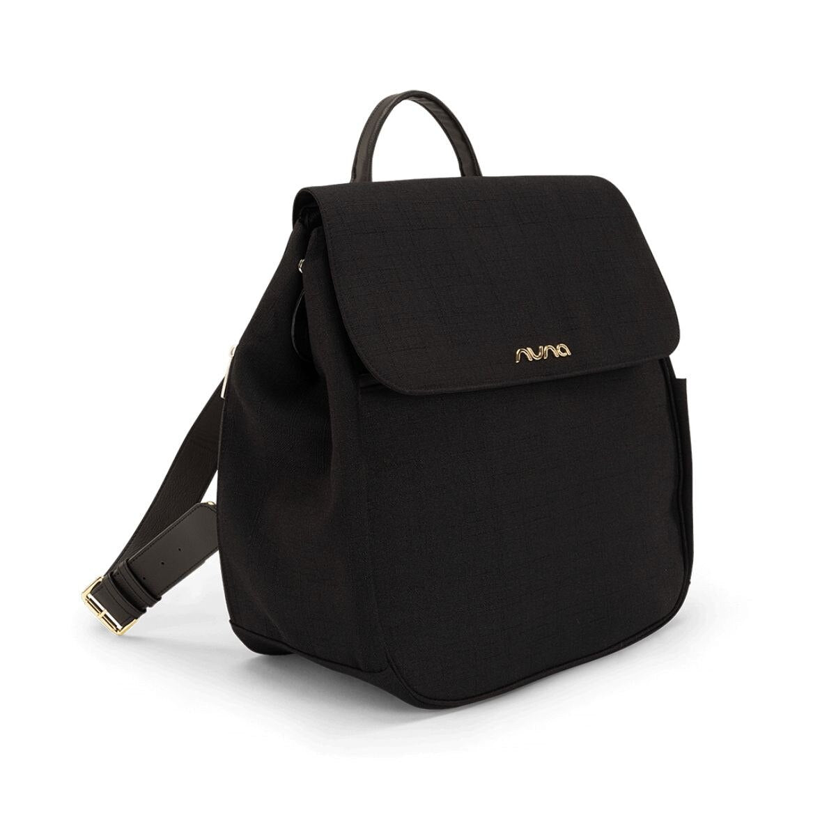 Nuna Diaper Bag With Pad & Bottle Caviar