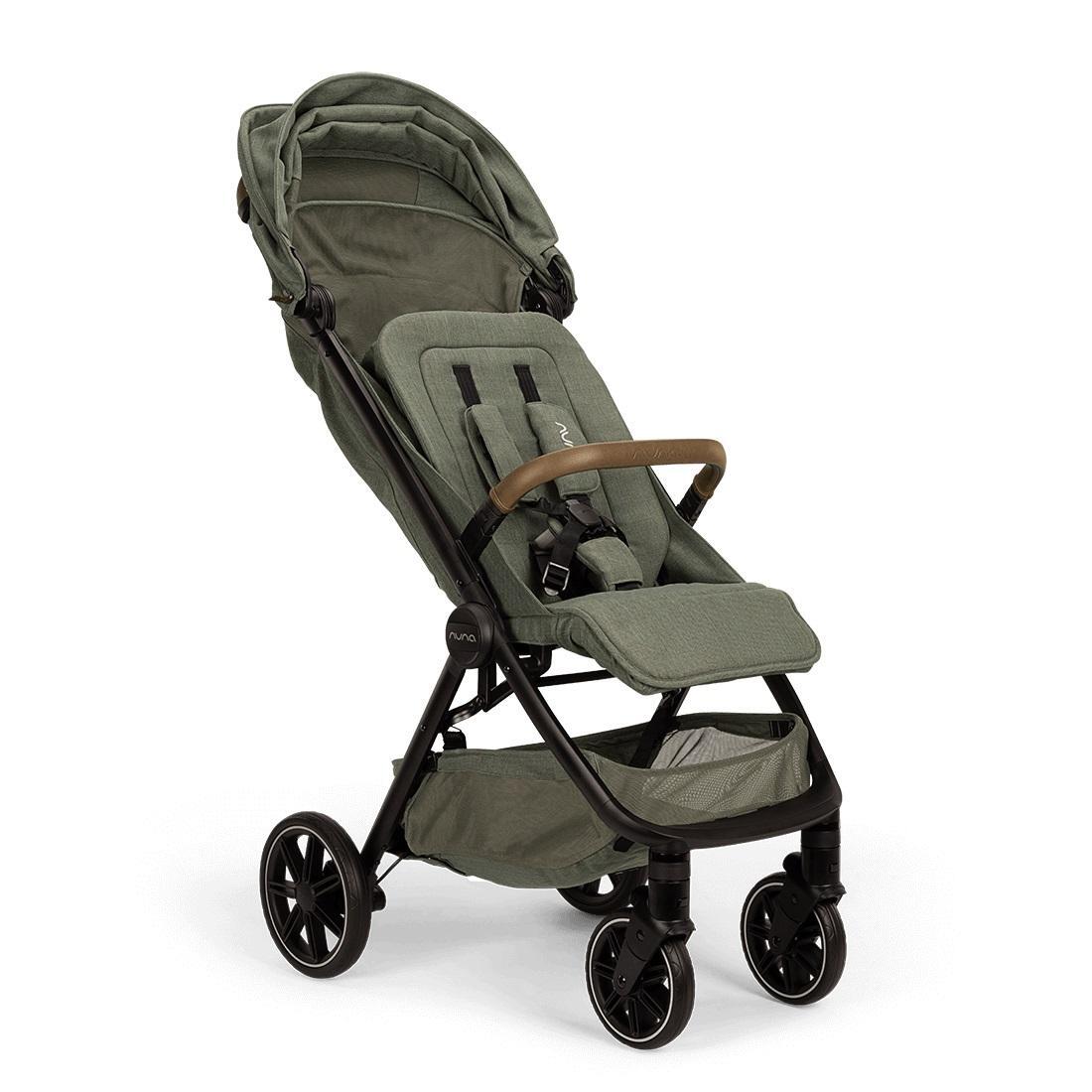 Nuna Trvl Lx Compact Stroller With Raincover & Travel Bag (Pine)