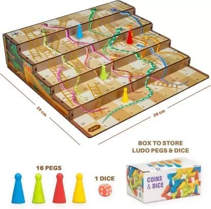 Play & Win 3D Snakes & Ladders Game