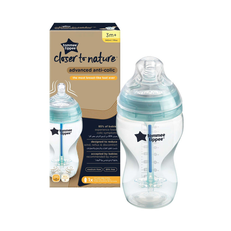 Advanced Anti-Colic Bottle (1pk) with Anti-Colic Vari-Flow Teats (2sets of Teats)