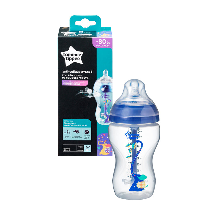 Advanced Anti-Colic Feeding Bottle, 340ml x 1, blue