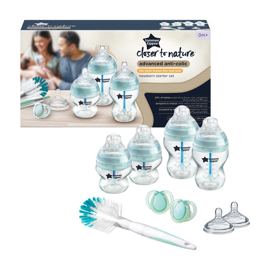 Anti-Colic Starter Bottle Kit ( Clear ) with Baby Carrier 2-Position Sport