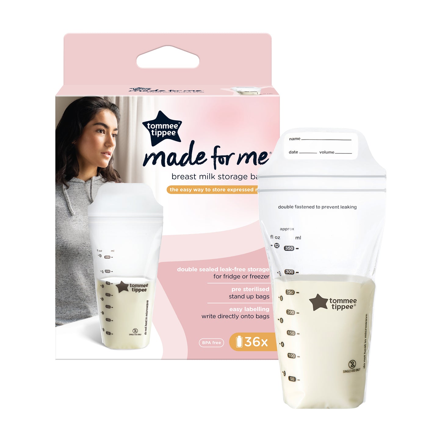 Close To Nature 350Ml Milk Storange Bags