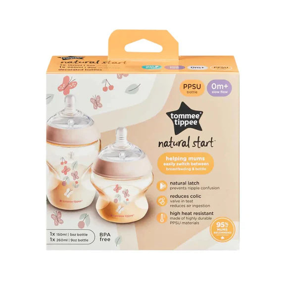 Natural Start Ppsu Bottle Newborn Set - Pink