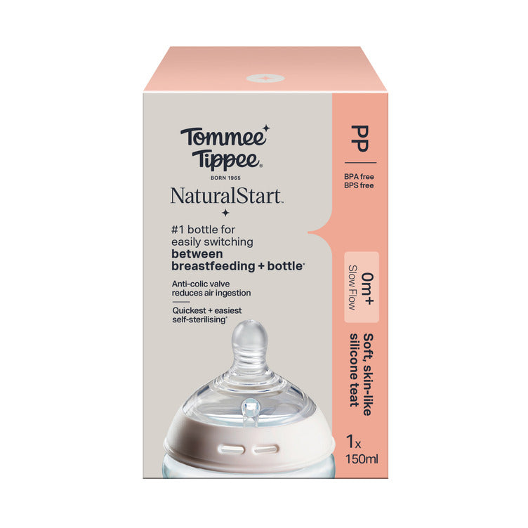 TT PP Bottle 150ml w/silicon teat- Slow flow