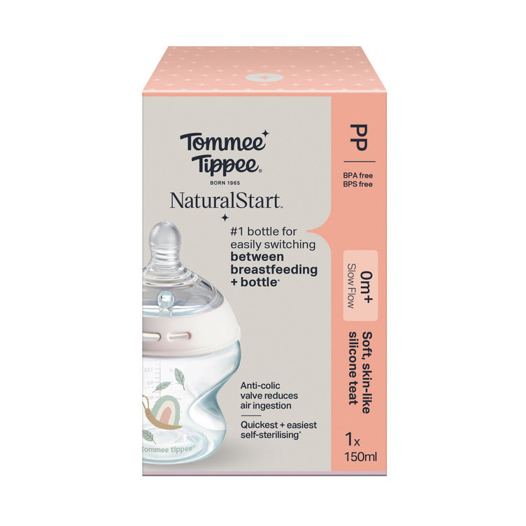 TT PP Bottle 260ml w/silicon teat- Slow flow
