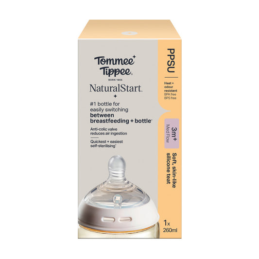 TT PPSU Bottle 260ml w/silicon teat - Medium flow