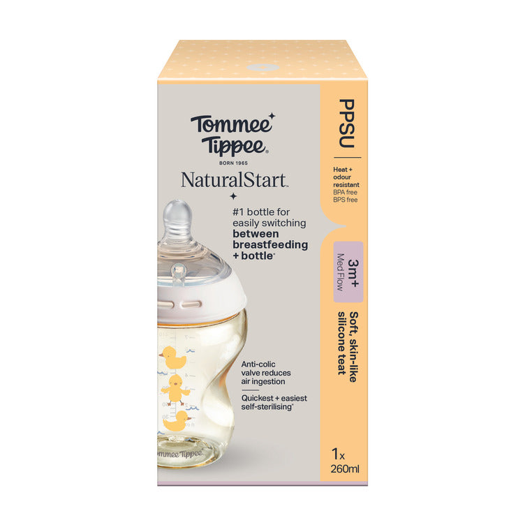 TT Sit PPSU Bottle 260ML w/Teat Duck