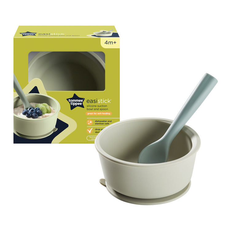 Silicon Bowl & Spoon Feeding set-
