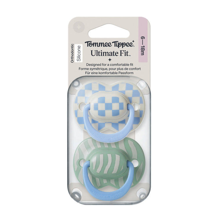TT 2X6-18M Ultra-Fit Silicone Soother Boy