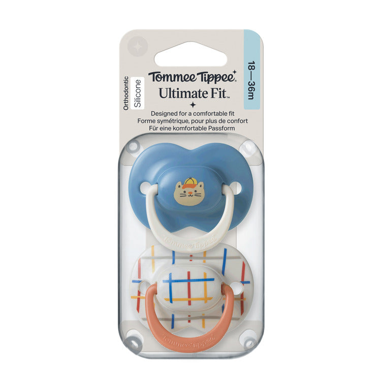 TT 2X18-36M Ultra-Fit Silicone Soother Boy