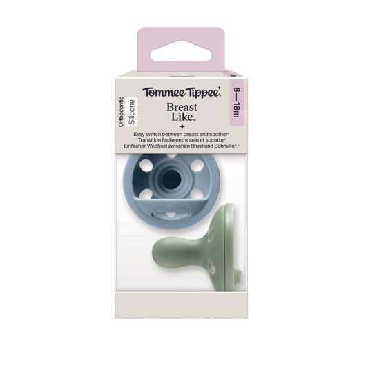 Breast-Like Soothers 2X6-18M - Boy
