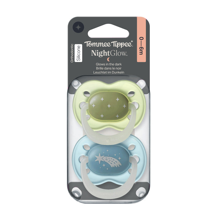 TT 2X0-6M Night Silicone Soother Boy