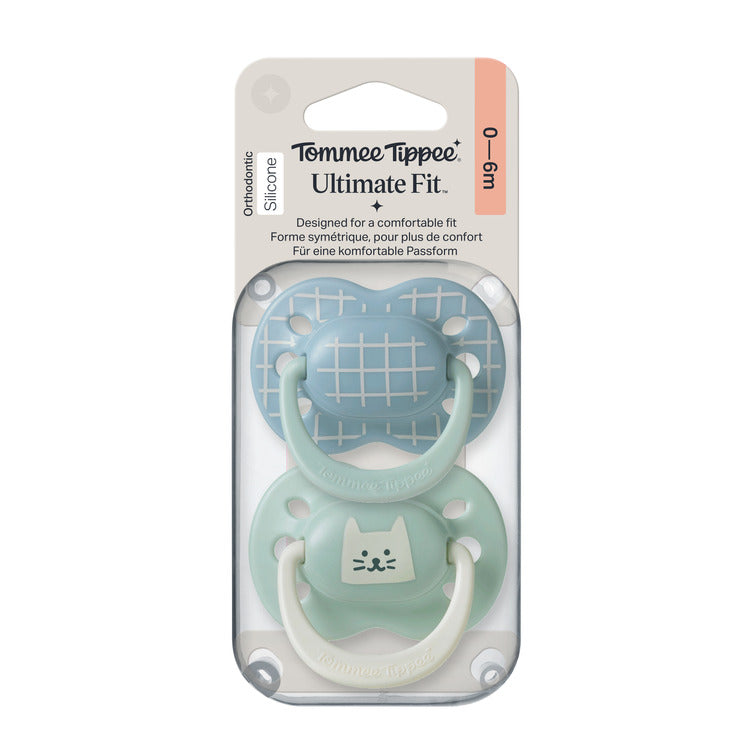 TT 2X 0-6M Ultra-Fit Silicone Soother Boy