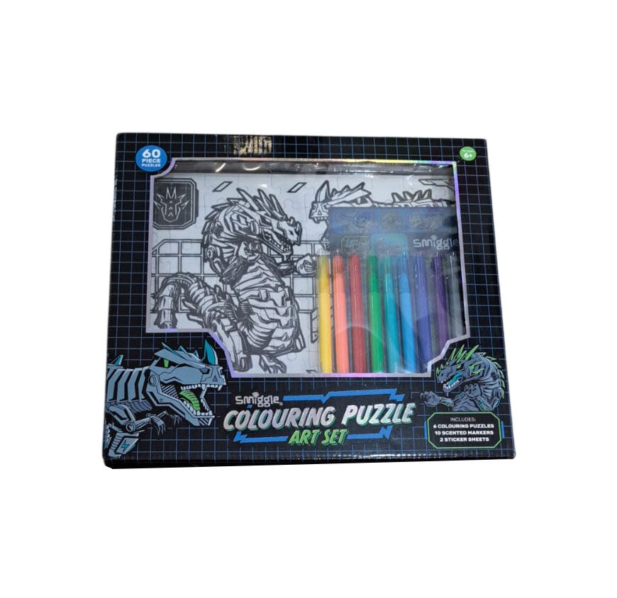 Stars Colouring Puzzle Art Set - Navy - 470059