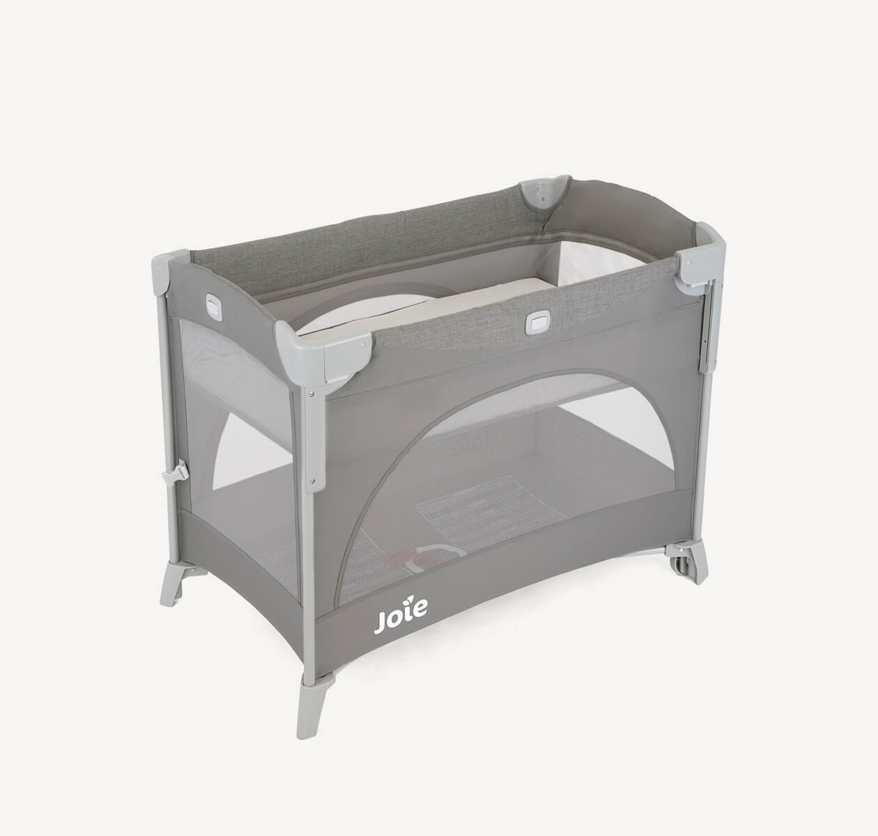 Joie Kubbie Sleep Travel Cot Foggy Grey