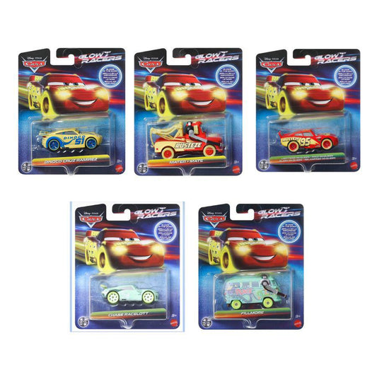 Disney And Pixar Cars Glow Racers Die-Cast Vehicles Assortment
