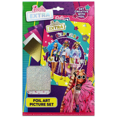 Barbie Extra Foil Art Picture Set