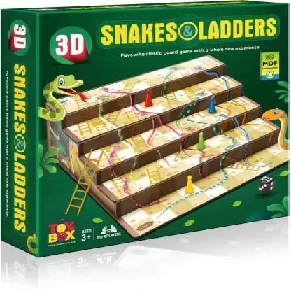 Play & Win 3D Snakes & Ladders Game
