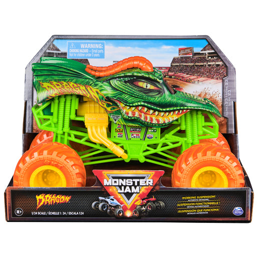 Monster Jam Official Dragon 1:24 Scale Die-Cast Monster Truck