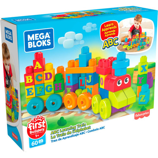 Mega Bloks First Builders Abc Learning Train Building Set